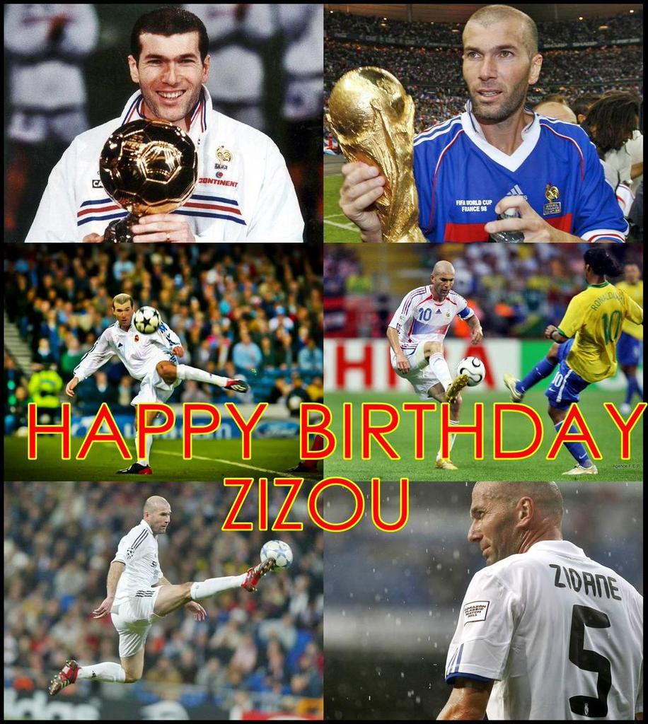 FutbolModerno_'s tweet photo. Un dia como hoy pero hace 43 años nacia la MAGIA! FELIZ CUMPLEAÑOS para el Mago y maestro Zinedine Zidane. ⚽🎂ZIZOU🎂⚽ http://t.co/gXqZ0hhnFq