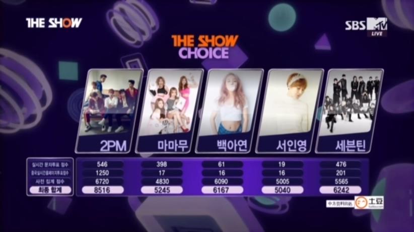 [더쇼] 1위 점수 (32번째 방송) | 인스티즈