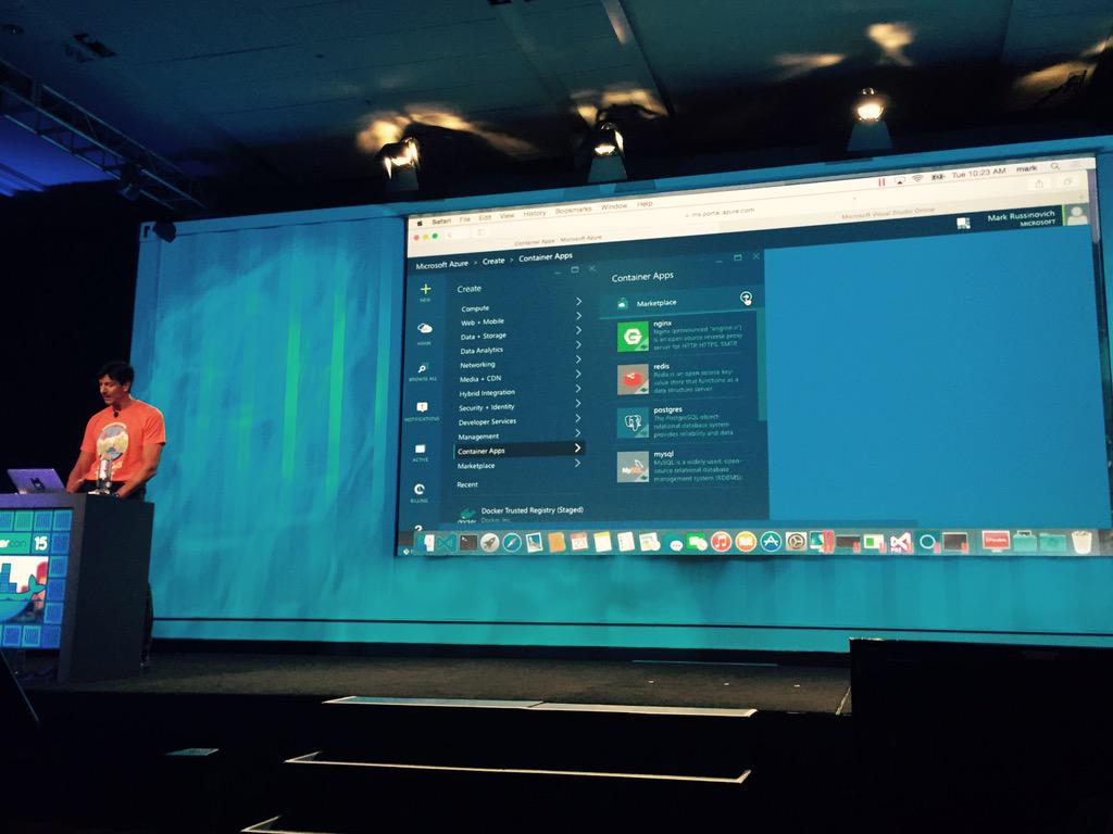 vybava's tweet photo. Container Apps in the Azure Marketplace !!  #dockercon http://t.co/XkXeMZ2fb9
