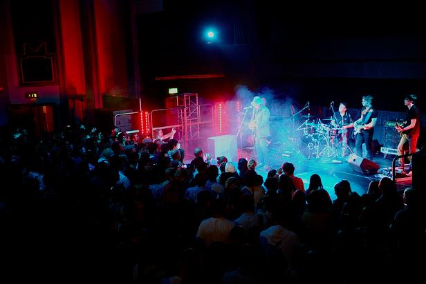 SecretCinemaX's tweet photo. Troxy, London. 2012. Rodriguez plays a secret set as the credits roll... #SCX http://t.co/N37oDwoMEK http://t.co/LC7ZkKBfc4