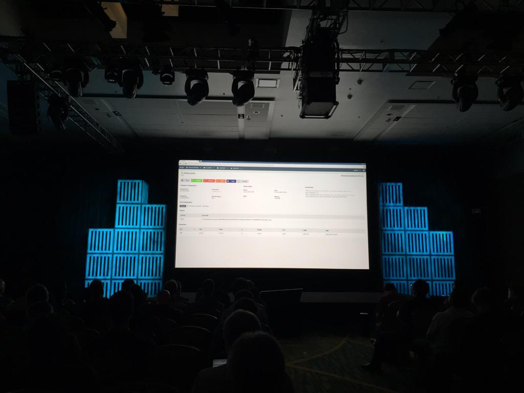 maximilien's tweet photo. Project #Orca is the @Docker #PaaS prototype. Integrates the whole enchilada as one stop shop #DockerCon15 http://t.co/TiXuKGKa09