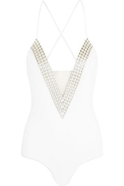 pointlesskatiee's tweet photo. Summer Chain embellished swimsuit #swimwear #beachtrip #vacation #sunny #women #covetme #La Perla https: http://t.co/SyComnDoHR
