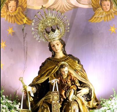 La Virgen del <a href="/CarmenStoAngel/">Carmen Santo Ángel</a> volverá el 6 de Julio tras su restauración.