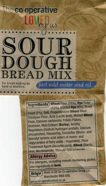 I've sent a complaint to <a href="/CooperativeFood/">cooperativefood</a> to complain about them marketing this product as 'sour dough' [sic.]