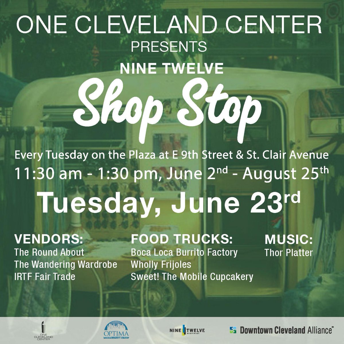 Join us and our special guest <a href="/ClevelandAPL/">Cleveland APL</a> today at NineTwelve Shop Stop.  #dtCLE #thisisCLE