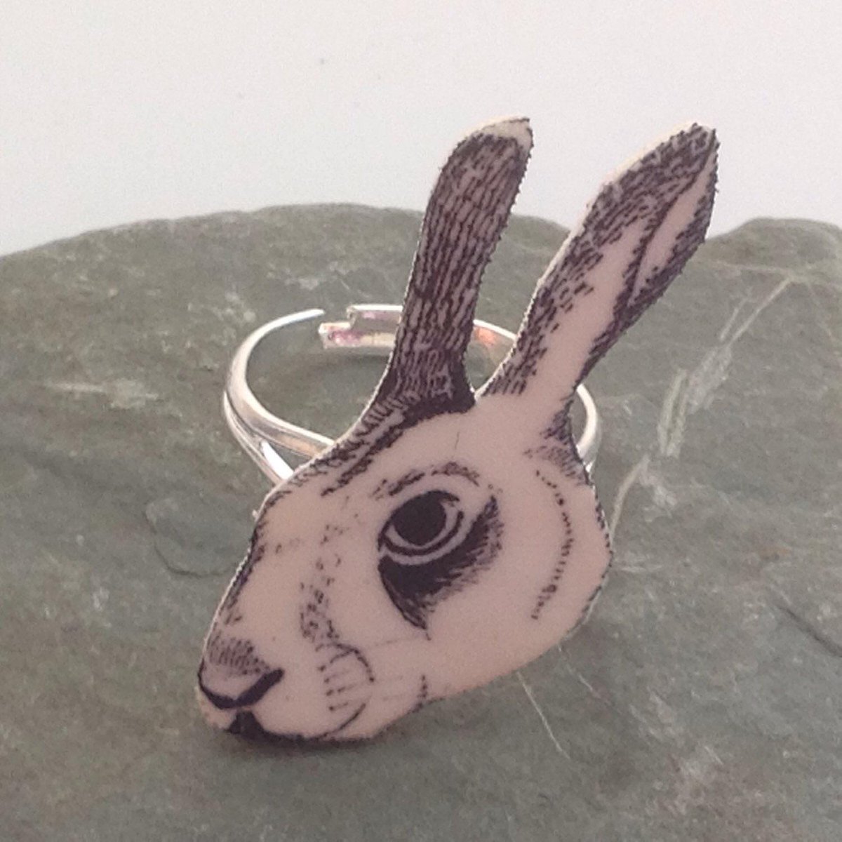 buck_lj's tweet image. Rabbit ring-hare ring-rabbit head-adjustable rabbit ring-original illustr… etsy.me/1zLJBxy #Etsy #RabbitRing