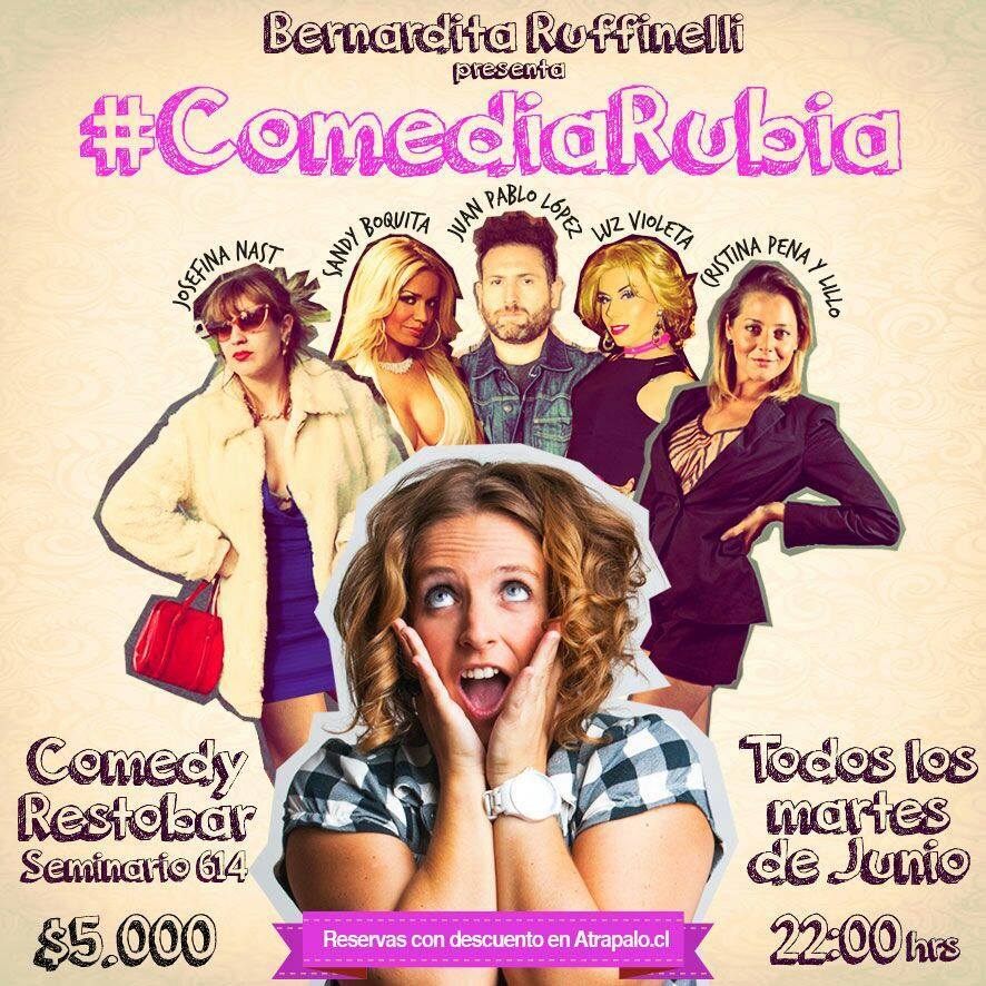 LuzVioletaDrag's tweet photo. Hoy #ComediaRubia en @comedyrestobar junto a un gran elenco, no te lo pierdas ;) con la estupenda @sandyboquita ;) http://t.co/8DR2TqM7Mz
