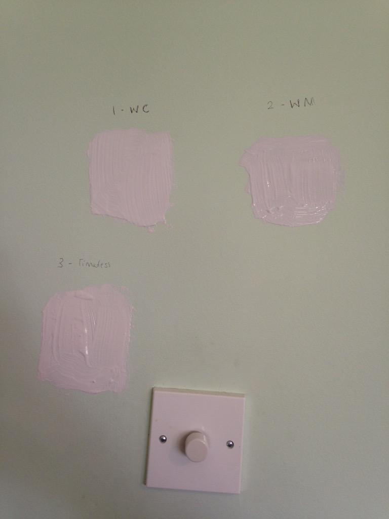 Paint testers for the new studio, retweet for White Cotton, fav for Timeless
