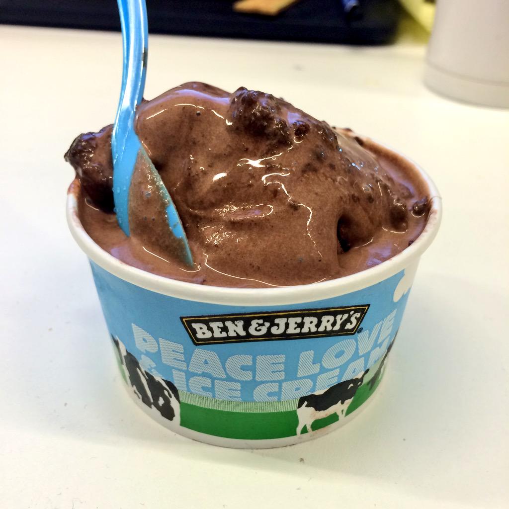 Free <a href="/benandjerrys/">Ben & Jerry's</a> cone delivered by <a href="/hellospencerNL/">Spencer</a>. This made my day! 😆