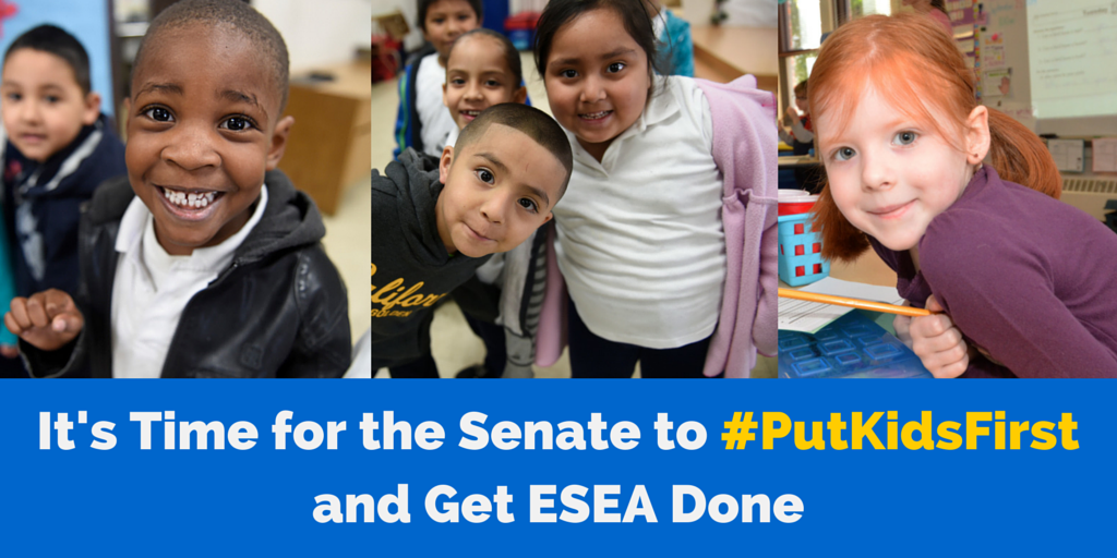 LilytheTeacher's tweet photo. We can't wait any longer, It's time for the Senate to #PutKidsFirst and Get ESEA Done! http://t.co/2Rctl9AiaV