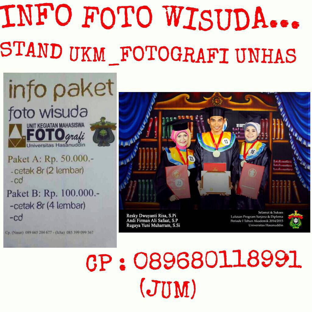 UKMFOTO_UNHAS's tweet photo. @anak_unhas @identitasonline @SatpamUnhas @IMARS_UNHAS @Un_Has_Tv @tweetUNHAS bantu dishare yah min, thanks before😊 http://t.co/ADguhW1s0P
