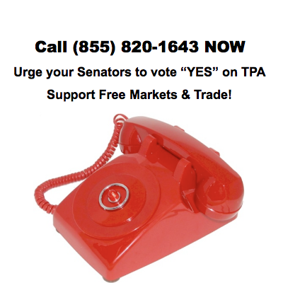 NTU's tweet photo. Urge your Senators to vote “YES” on TPA - remind them that you support free markets and free trade! #TPA4USJobs http://t.co/Hy2kZcTRZz