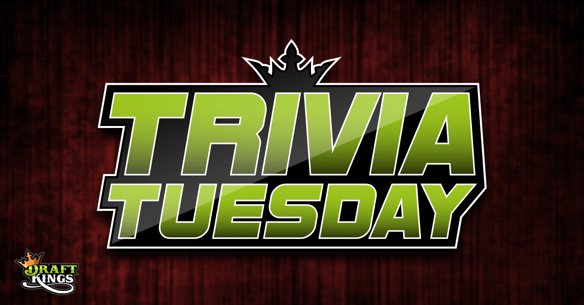 DraftKings's tweet photo. TRIVIA TUESDAY! RT this &amp; answer our #DKTrivia tweets throughout the day. 1st correct answer for each question wins! http://t.co/tODLYQsShT