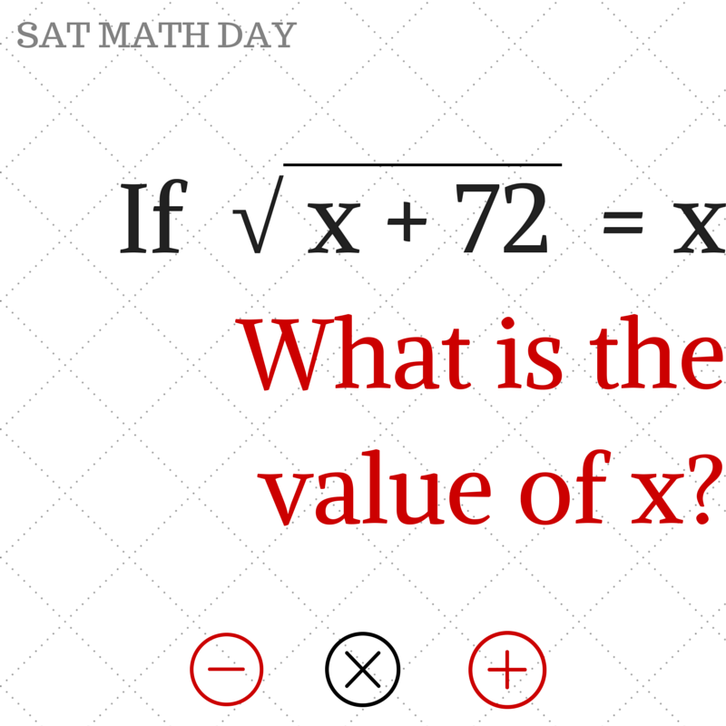 MyRedKiteSocial's tweet photo. It's #SATMathDay! Do you know the answer to this question? http://t.co/H8CxbZxNWM