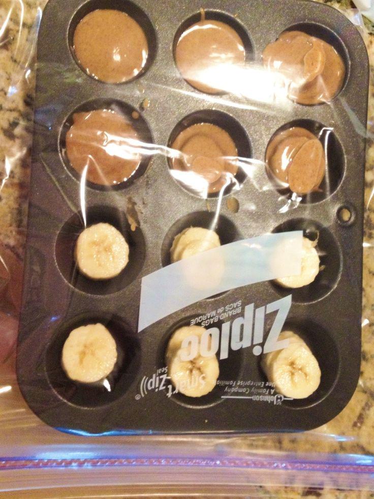 We Know How to Do It on Twitter "Frozen Almond butter covered bananas