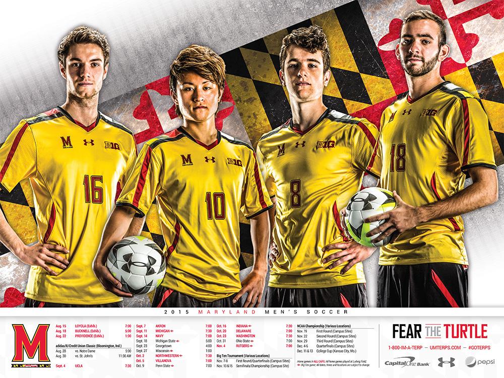 umterps's tweet photo. POSTER RELEASE - Check out the 2015 @MarylandMSoccer and @MarylandWSoccer posters! #FearTheTurtle http://t.co/SS4Mj4SUVf