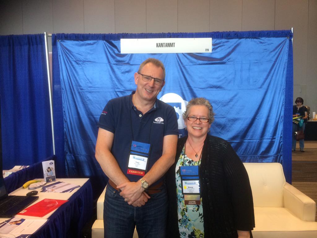KantanMT's tweet photo. #techcomm expert @stacey_xspinks and @TonyODowd1 at #stc15 #kantanMT http://t.co/s6LaBu5cMg