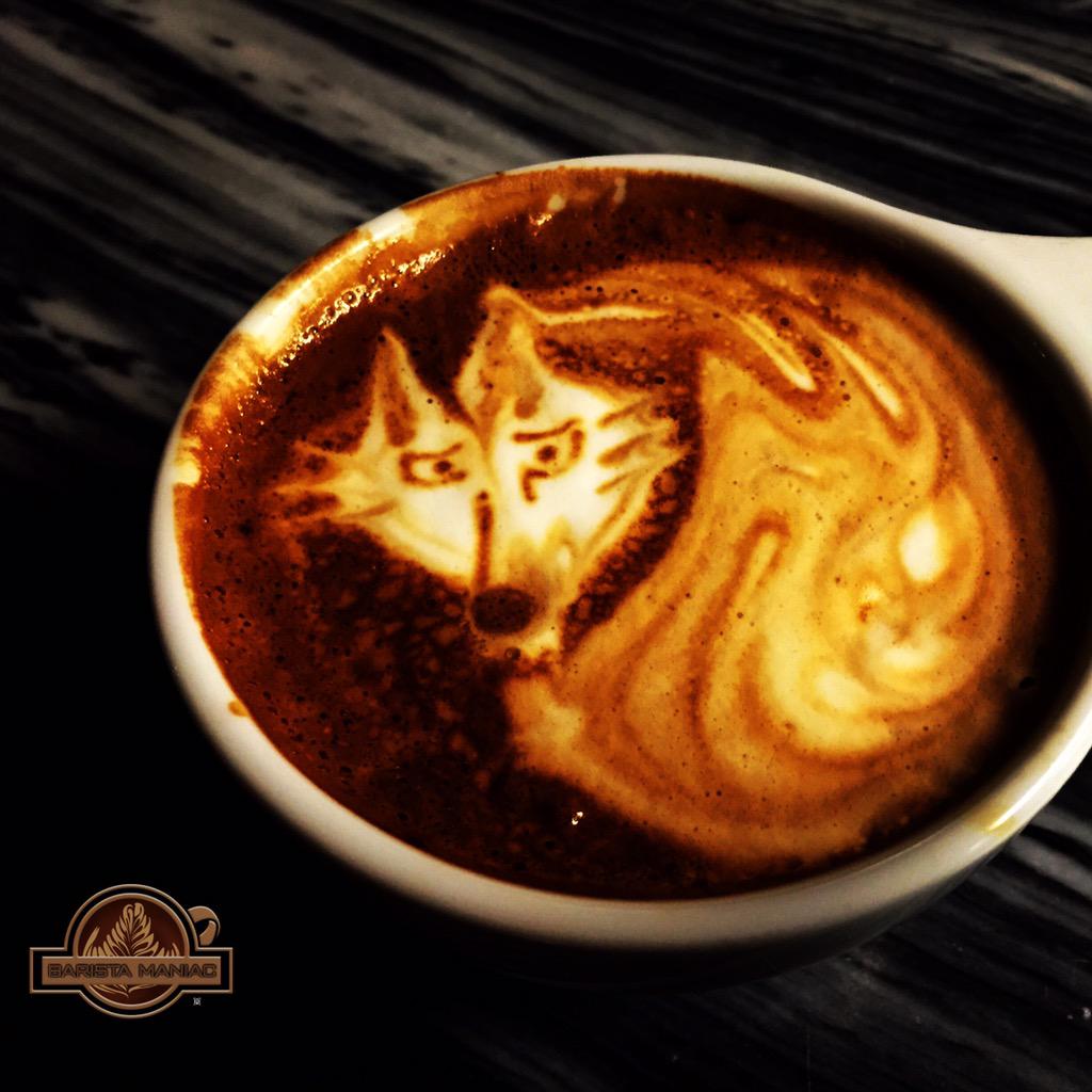 Barista_Maniac's tweet photo. @Ylvis What does the fox say? Made these for you.
#coffee #latteart #baristamaniac #fox #ylvis http://t.co/0dWeGFhxyX