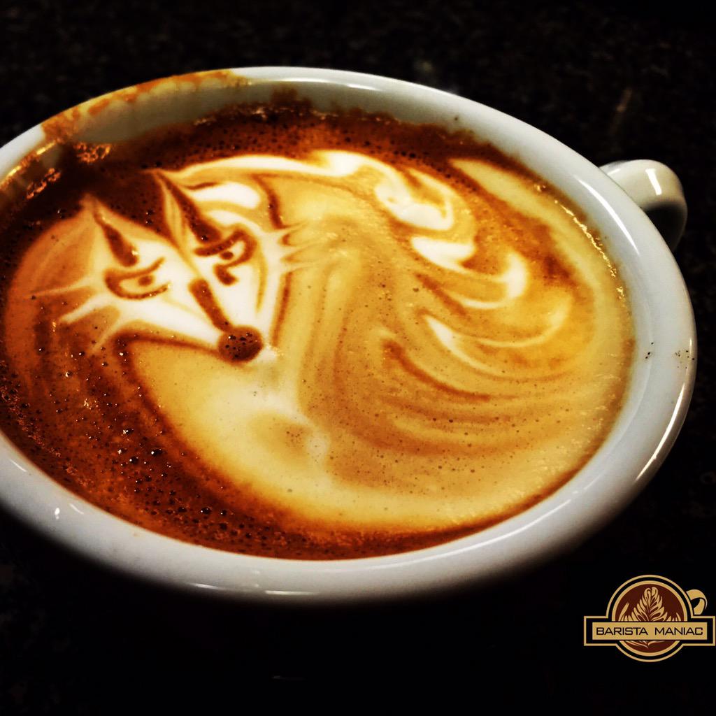 Barista_Maniac's tweet photo. @Ylvis What does the fox say? Made these for you.
#coffee #latteart #baristamaniac #fox #ylvis http://t.co/0dWeGFhxyX
