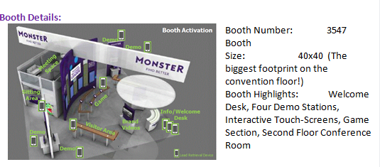 johngaultaz's tweet image. Visit Monster next week at the SHRM Conference!!! Largest booth on the floor #SHRM15 #SHRM15Blogger