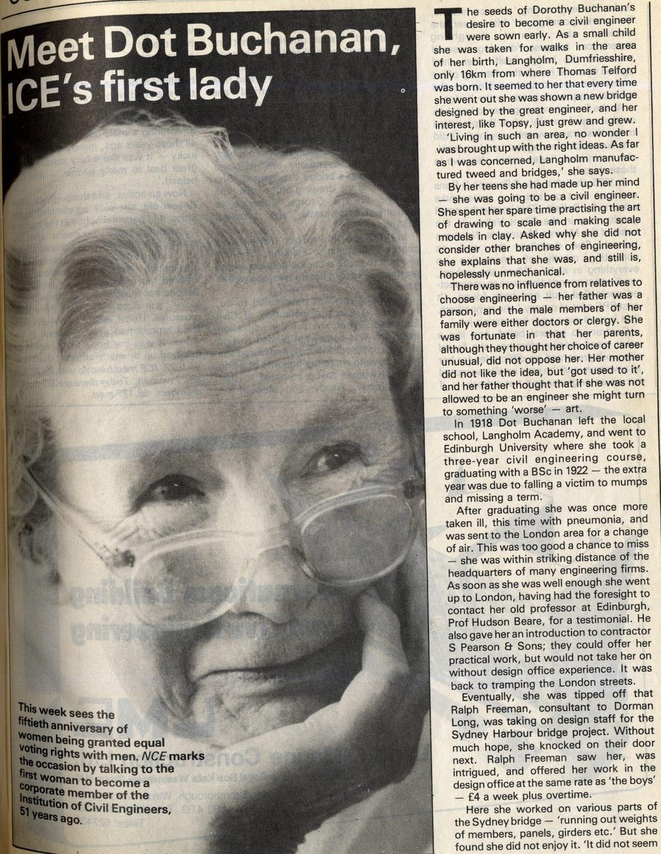 To celebrate #NWED we found this great NCE piece on our first female member, Dorothy Buchanan