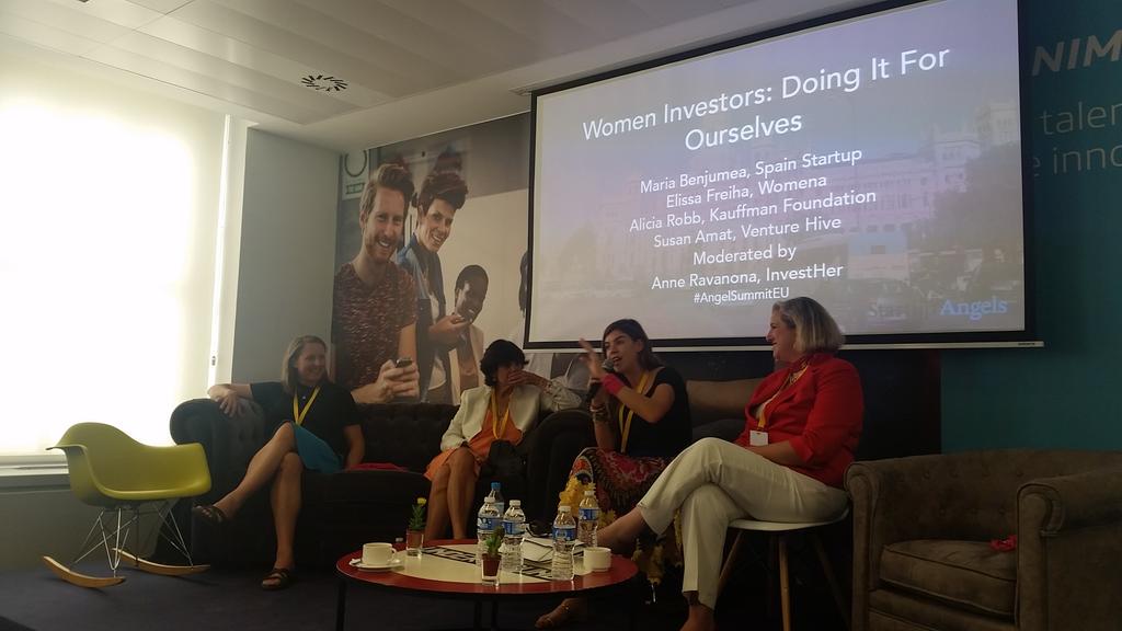 LDFleming's tweet photo. Maria Benjumea @south_summit participating on investing in women panel at #AngelSummitEU http://t.co/WwUrsLHBQO