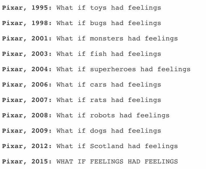 Lacabralocaa's tweet image. Básicamente el modelo de negocio de PIXAR