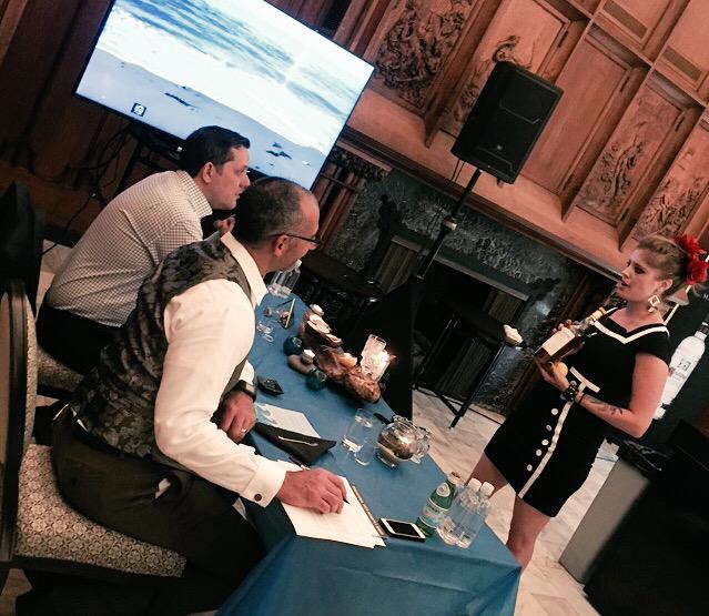 WorldClassUS's tweet photo. .@AWiddecombe used @TaliskerWhisky to bring the sea to our judges in Sensorium #WorldClassUS http://t.co/tS2TBstbV9