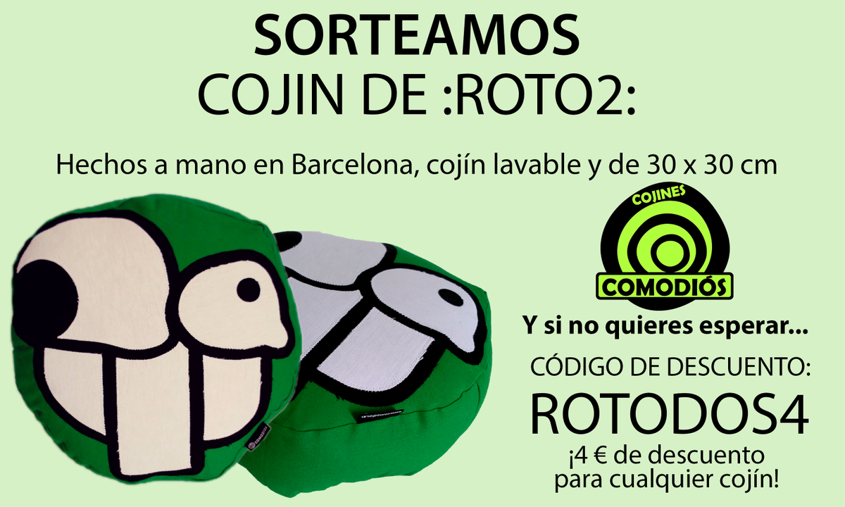 Tech101_news's tweet photo. SORTEAMOS UN COJÍN ROTO2
1 Haz RT a este tuit
2 Sigue a @ComodiosCojines y @VistoForooches

Con código de descuento: http://t.co/3ayzhl7x5F