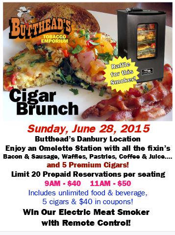 Cigar Brunch Sunday! Omelettes and stuffed french toast! 5 Cigars and win a meat smoker! <a href="/CigarEvents/">CigarEvents.com #DOGE #DOGEARMY</a> <a href="/VCC_Barry/">Barry Bennett</a>