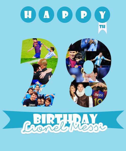 Happy Bday, the greatest player ever, Lionel Messi     