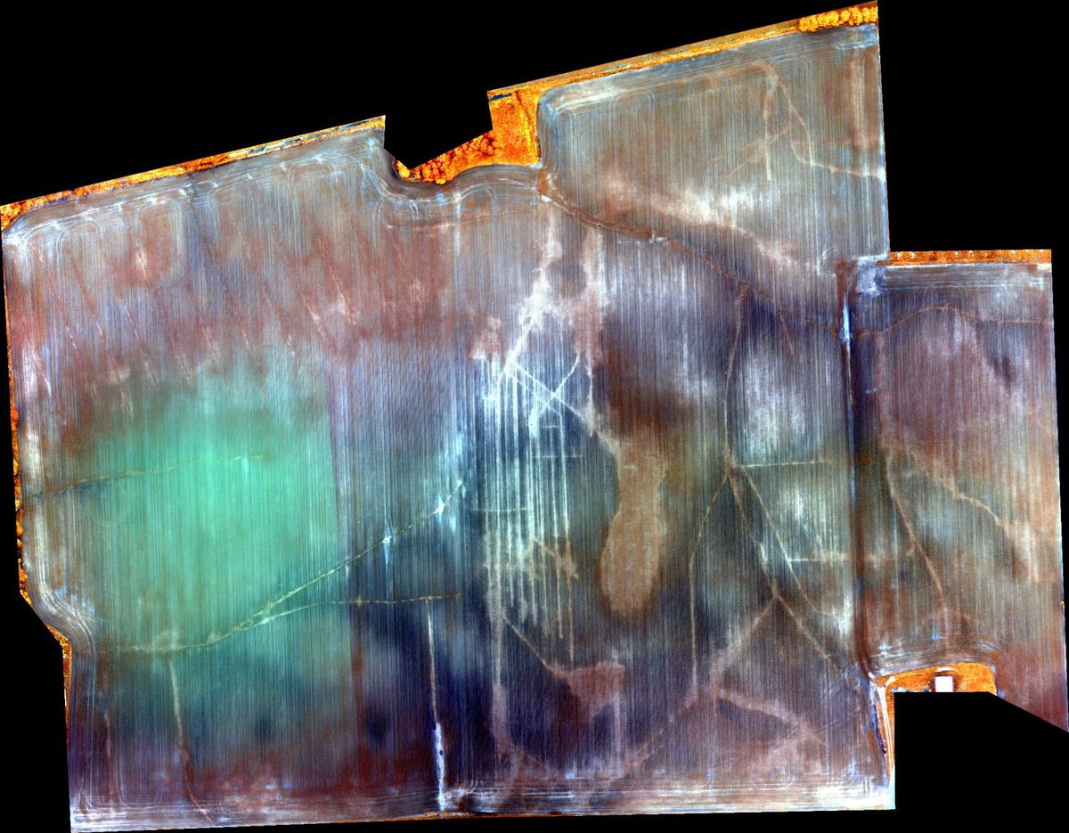 Mapping #tile lines based on #corn growth w/ Enhanced Color imagery on a plane. #precisionag empireagimagery.com/wp-content/upl…