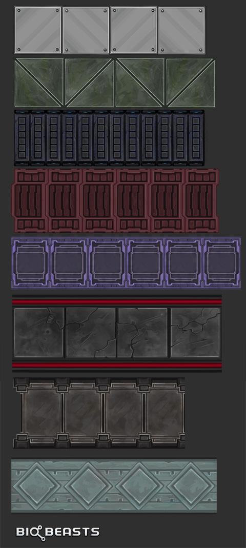 Just completed a set of Photoshop textures to use in <a href="/BioBeasts/">BioBeasts</a> ^^