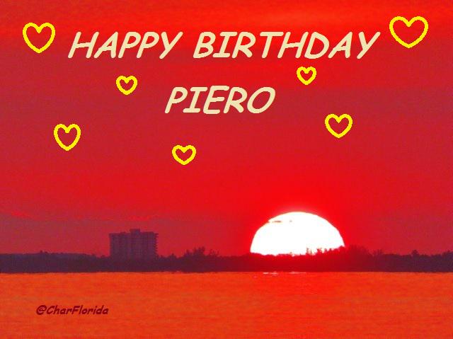 HAPPY BIRTHDAY PIERO!!
Thank you for your gift of music 
Lots of love to you this special day        