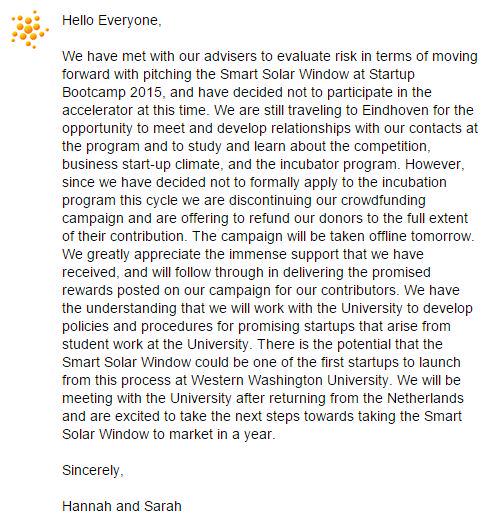 SolarWindowTech's tweet image. Important announcement for the Smart Solar Window moving forward. Thank you! @WWU @BhamHerald @DowntownBham