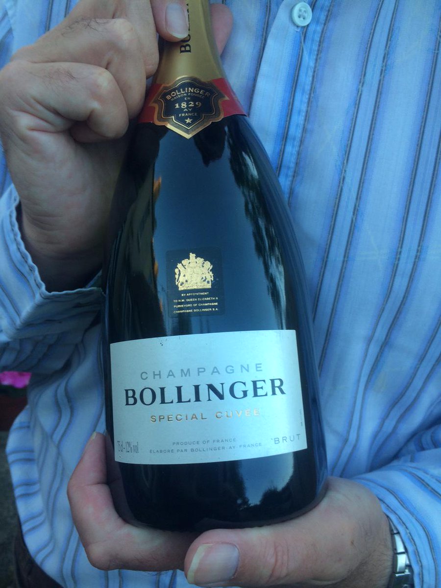 StrathWest's tweet image. This is the prize for the Prize Draw at our BBQ a week on Sunday...a bottle of Bollinger Champagne!