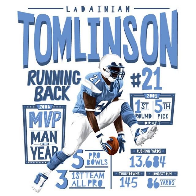 Happy Birthday LaDainian Tomlinson!!    Design pictured by ar 