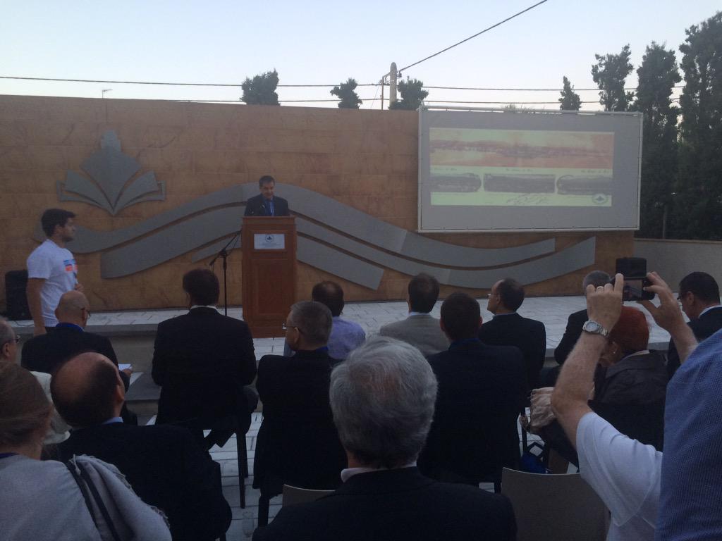 Econship2015's tweet photo. Thanos Pallis welcomes the participants for #econship2015. http://t.co/eONTesNEEx