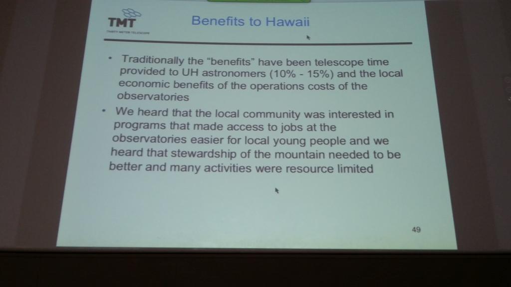 Nola_T_Tillman's tweet image. .@TMTHawaii benefits to Hawaii #TMTscience