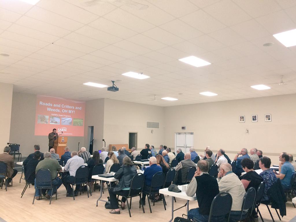 Division Meetings underway this week! Division 4 has a great turn out with over 20 RMs present in Kelvington, SK