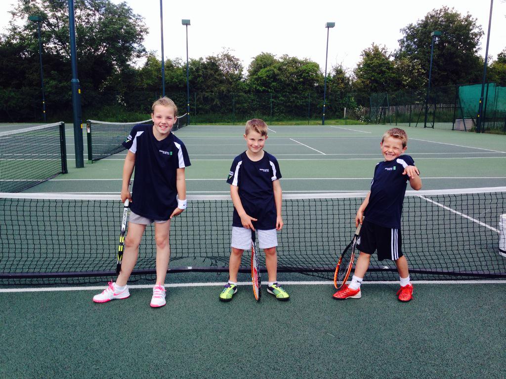 BelbroughtonTen's tweet photo. Maddi, Tom &amp; Oli showing off their new @BelbroughtonTen kit! Order yours now! #InspiredTennis @i2cClubs http://t.co/GQTNsmT0mR