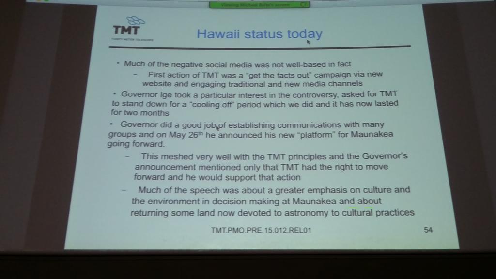 Nola_T_Tillman's tweet image. @TMTHawaii and Hawaii today #TMTscience