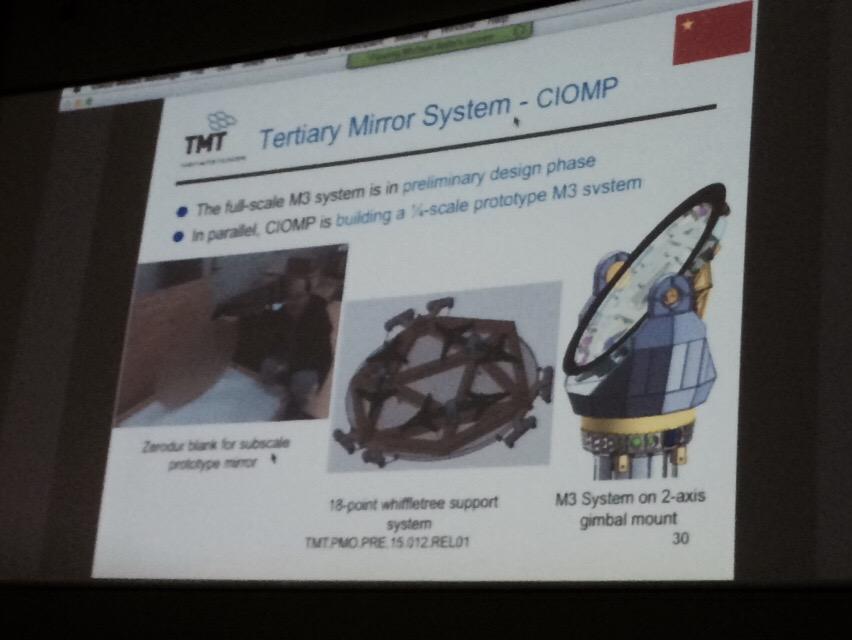 acooray's tweet image. TMT tertiary and fixed instruments thanks to a design from Jerry Nelson. #TMTscience