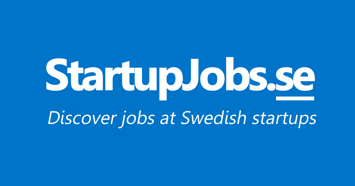 Startup Jobs Sweden tweet media