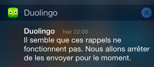 MaxHock's tweet image. Merci @Duolingo ! 👍🏻 #TooManyNotifications