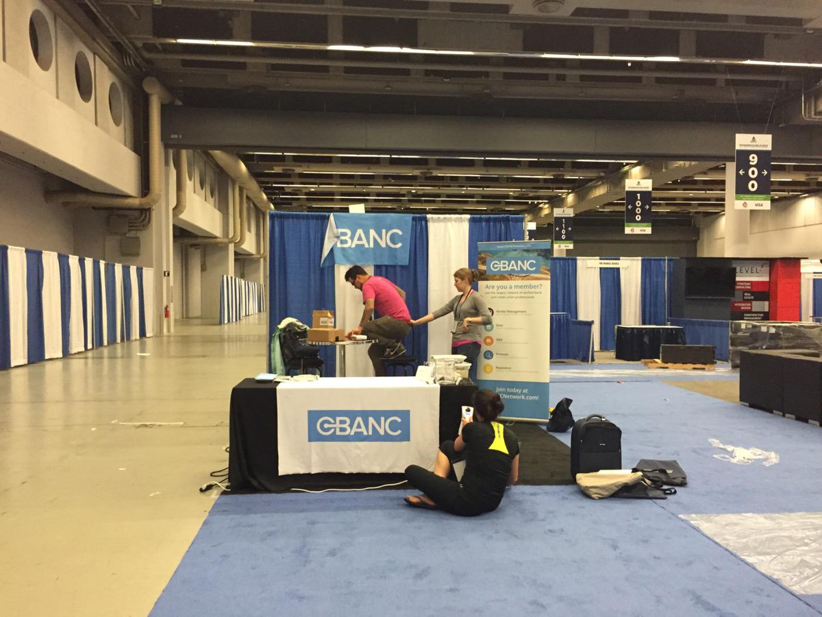 cbanc's tweet photo. #CBANC team getting ready for our first #NAFCUAnnual. Excited to be here! http://t.co/STA2aysBYc