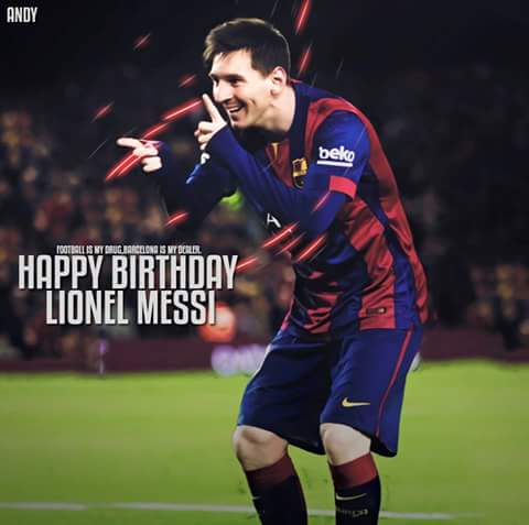 Happy Birthday Lionel Messi..!
A Lagend <3
*_* Only 28 and such achievements & Records
Yet to break many more .....! 