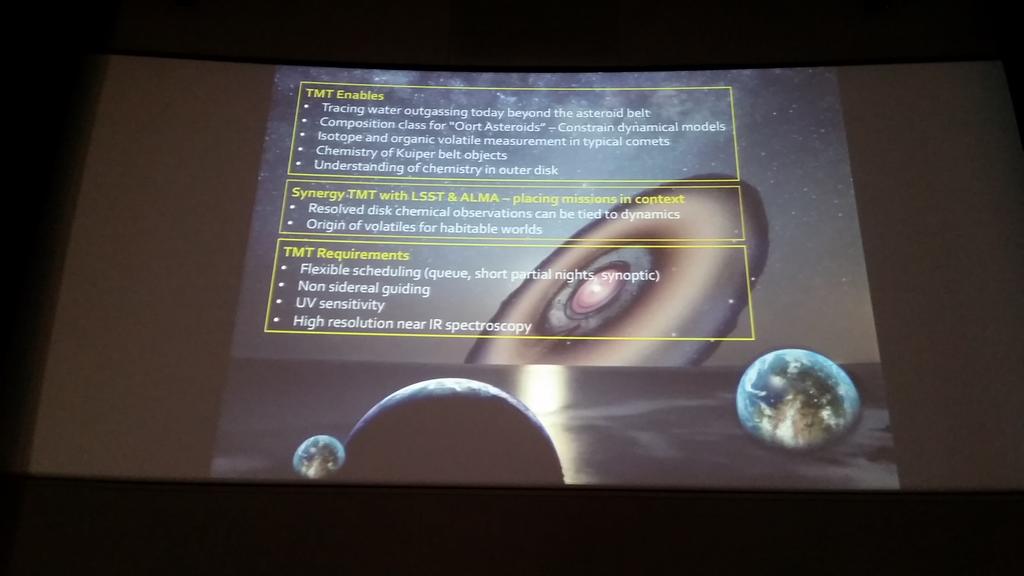 Nola_T_Tillman's tweet image. Meech - @TMTHawaii and the Search for #volatiles in the #solarsystem #TMTscience