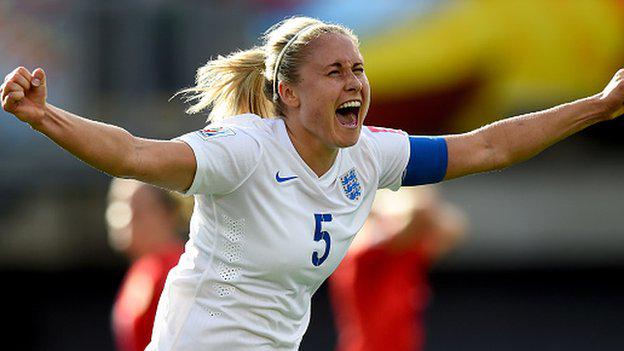 Captain Steph Houghton says underdogs England "can make history again" against Canada bbc.in/1K8K5Xw