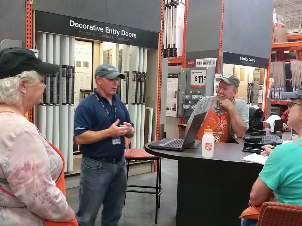 Specialty meeting with Masonite rep Chris Cook.
